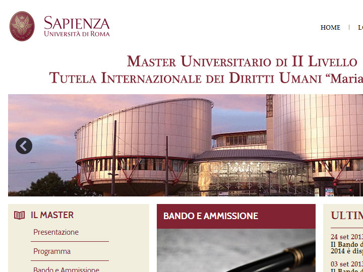 Sapienza - Master Diritti Umani